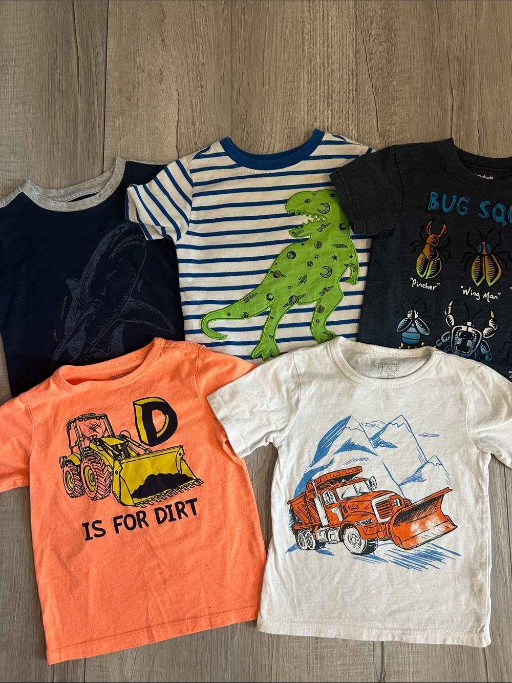 Bundle of 5 Toddler Boy’s T-Shirts Sz 3T